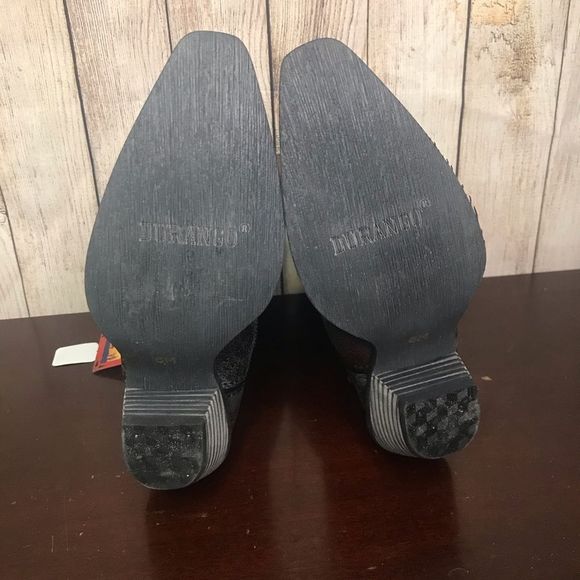 Durango 12" Floral Distressed Metallic Cowboy boot - Picture 9 of 16